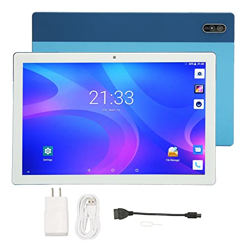 Tablet de 10 Polegadas, Android 11 8GB 256GB 1920x1200 Octa Core Azul Home (Plugue dos EUA)