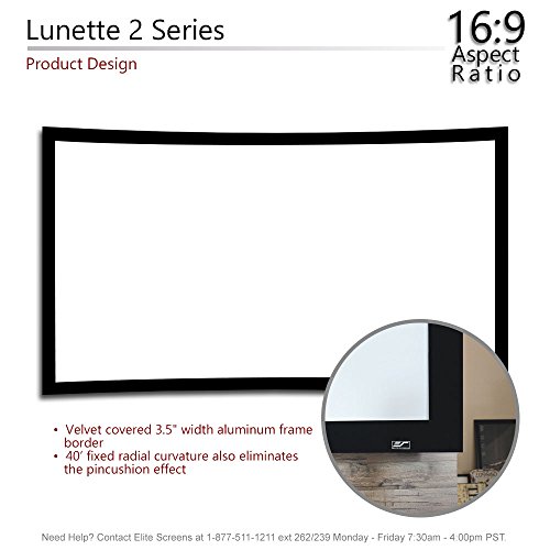 Image of Elite Screens Aeon CineGrey5D, 123 inch Diag 16:9, Edge Free Ceiling Light Rejecting Fixed Frame Projector Screen for Movie Home Theater, AR123DHD5
