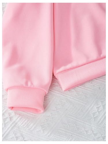WDIRARA Girl's Letter Graphic Sweatshirt Crew Neck Long Sleeve Pullovers Top3
