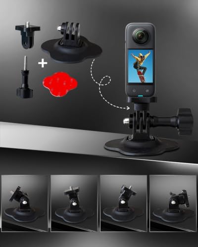 Image of SHOPEE Helmet Flexible Adhesive Mount Sticky Accessory for Insta360 Go Pro | 3M Curved Attachment for Go Pro Hero Max Mission Insta 360 X5 X4 X3 X2 ONE Osmo AKASO Action Cameras