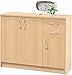 Produktbild Stella Trading Kommode mit Türen, Buche Nachbildung, BxHxT 109x86x35 cm