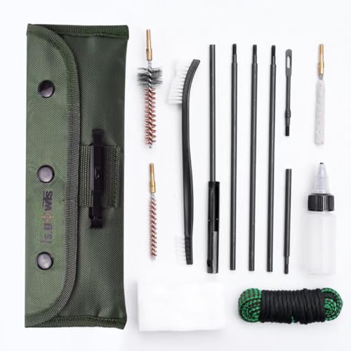 Generic LSGOWTS Rifle Gun Cleaning Kit Pistol Brushes Mops Cleaner for 5.56mm 22LR .22 Cal with .223 Gun Snake Set
