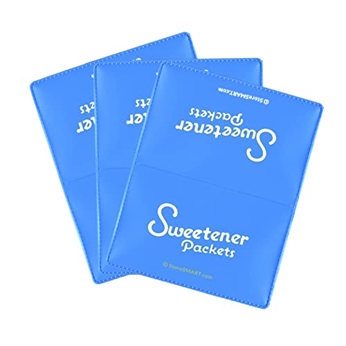 StoreSMART - Sweetener Packet/Folding Plastic Pocket for Sugar and Sweeteners - 5 -Pack - RPP2915SPLB-5