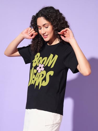 Image of THE DRY STATE Women Loose Fit Half Sleeve Tshirts