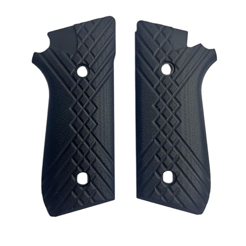 G10 Grips Compatible with Taurus Pt-92, Pt-99, Pt100, Pt101 Decocker Handmade Birthday Newyear Sport for Men & Veterans Style JX (Taurus - JX Black)