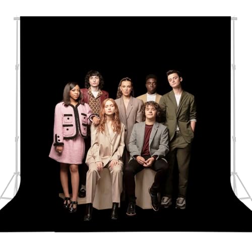 10x12Ft Black Large Photography Backdrop, Black Screen Photo Background for