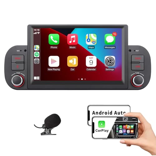 [Alta qualità HIFI] Il suono di riproduzione è molto vicino a quello originale, la radio Carplay è dotata di un chip DSP professionale integrato che consente una potenza di uscita dell'amplificatore fino a 4 x 100W, distorsione 