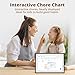 Dragon Touch 10.1 inch Digital Calendar Chore Chart – Interactive Touchscreen, Smart Family Planner, Hearth Display Desk Digital Calendar Seamless Scheduling Black