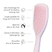 Tangle Teezer Ultimate Detangler Hairbrush for Wet & Dry Hair, Eliminates Knots & Reduces Breakage for Long, Thick, & Curly Hair Types, Large, Pink & Purple