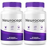 (2 Pack) Neurocept – Brain Supplement and Concentration Support Formula | Neurocept for Memory, Focus & Clarity | Natural Ingredients, Neuro Cept Easy-to-Take Daily Pills, Reviews (120 Capsules)