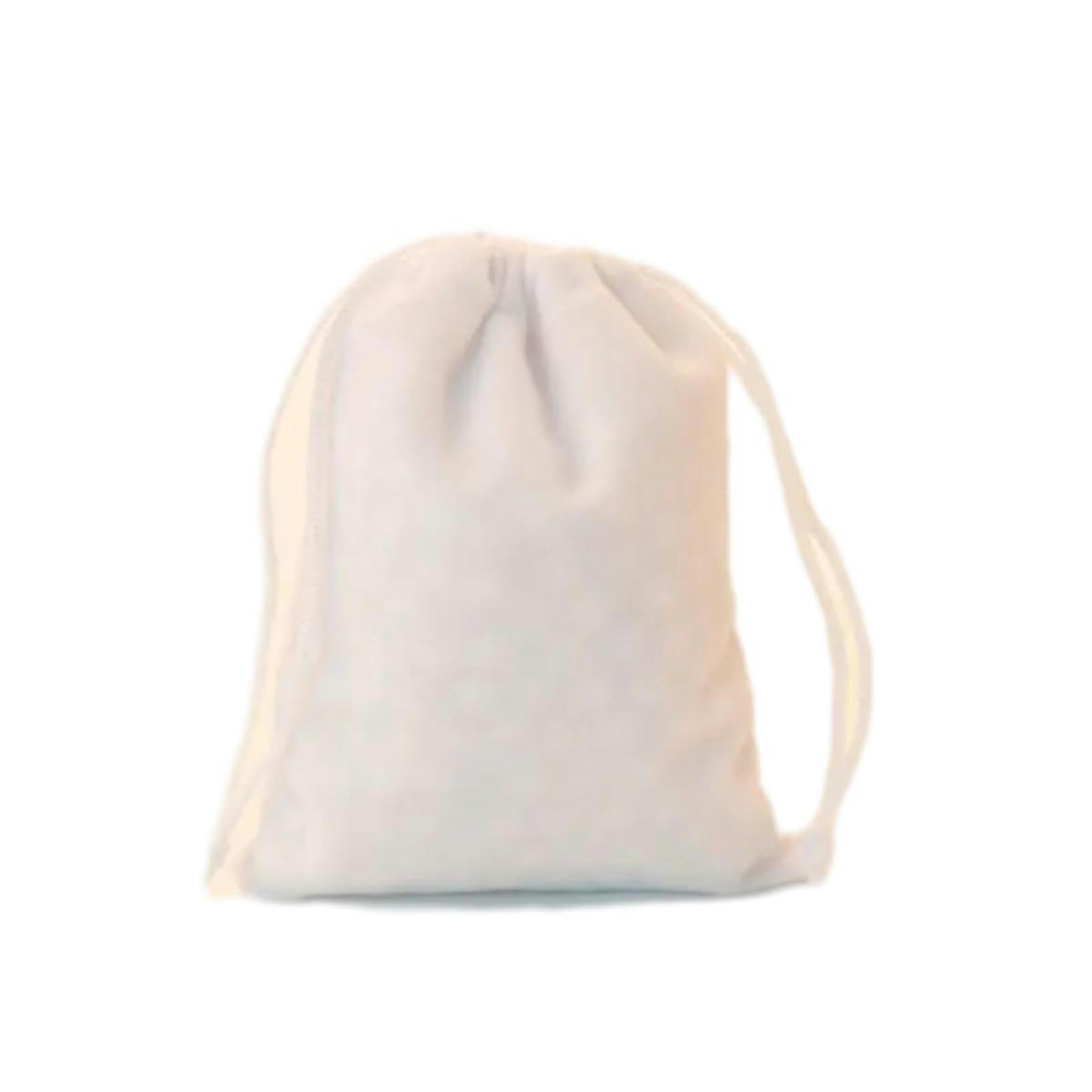 SOLARAMINDS Multi Size Velvet Bag Drawstrings Pouches Jewelry Gift Display Wedding Decoration Packing Bags-White-3.15 X 3.93 In-10Pcs