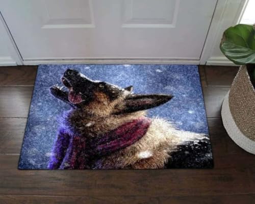 ���փ}�b�g �W���[�}���V�F�p�[�h�̃z�[���f�R���[�V���� 50×80cm doormat German Shepherd Home Decor