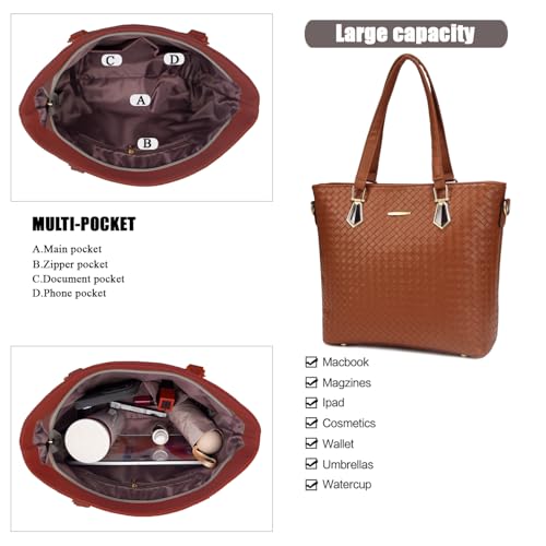 Image of OTMIPIML Purses and Handbags for Women Synthetic Leather Tote Crossbody Bags Satchel Purses Set 6pcs | Set