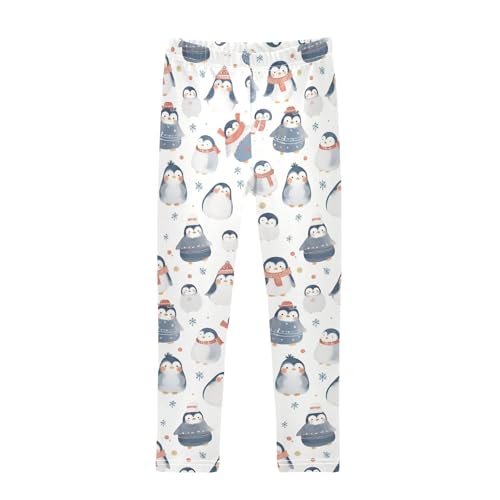 KLL Cute Penguin Babies Pattern Girls Athletic Leggings Stretch Full Length Sweatpants Sports