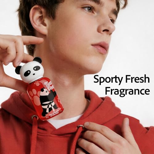 Image of AFLUXE Karate Panda Kids Eau de Toilette for Men, Bright Fruity Sweet Light Scent, Gentle Fresh Fragrance for Kids, 1.7 fl oz (50 ml)
