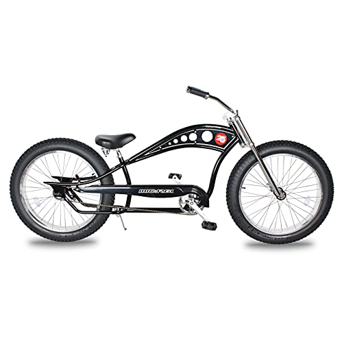 Bicicleta playera Vancouver de 26", 1 velocidad, con marco de acero Hi-Ten, para adultos, color negro mate miniatura 1