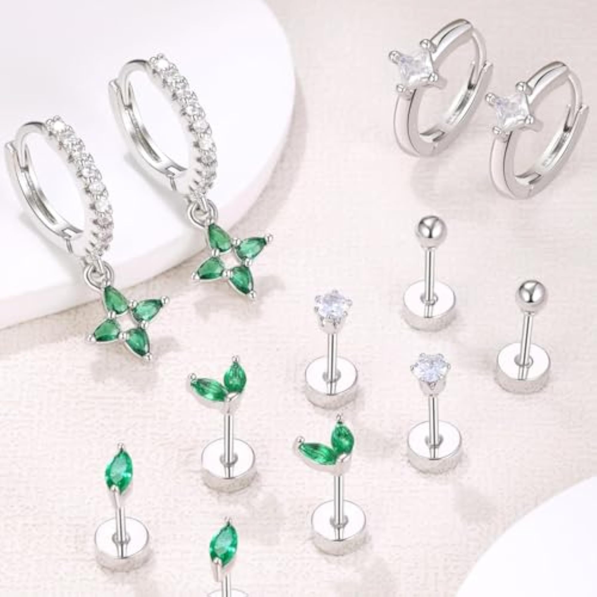 7 Pair Earrings Combo Set for Women, Lightweight & Hypoallergenic