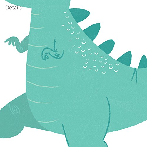 DECOWALL DW-1703 Colourful Dinosaur Kids Wall Stickers Wall Decals Peel and Stick Removable Wall Stickers for Kids Nursery Bedroom Living Room d?cor Dino Boys Art Baby playroom Vinyl Decorations - Image 6