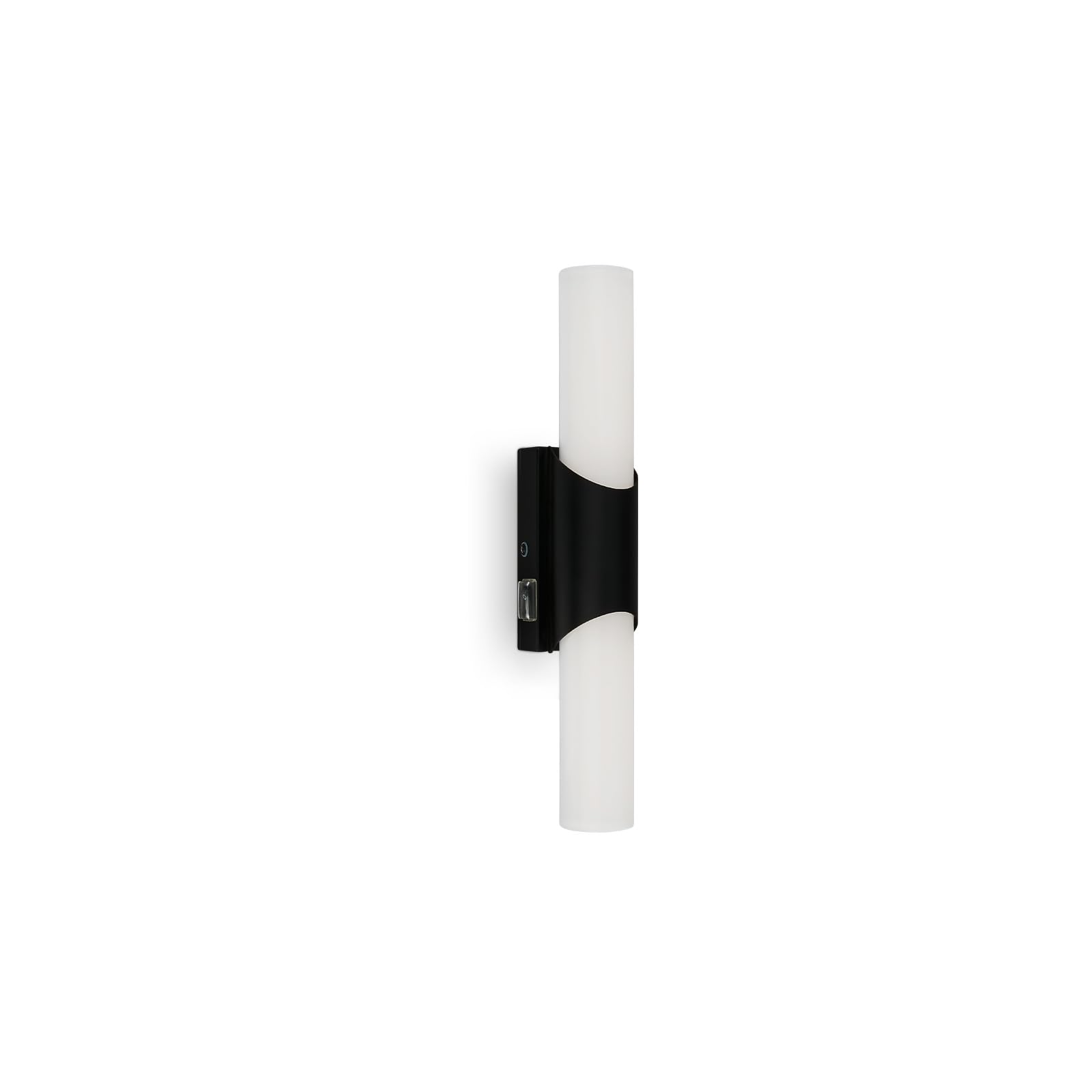 BRILONER Leuchten - LED Mirror Light with Switch, Bathroom Mirror Lamp, IP44, Neutral White Light Colour, 6.5 W, Black, 32 cm