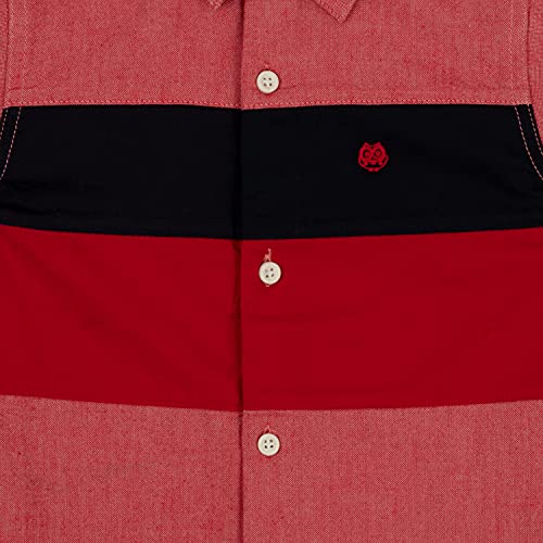 Image of Under Fourteen Only Boys Shirt, 100% Cotton Half Slevees Narrow Collar Regular Fit Printed Shirts for Kids Boys.
