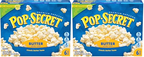 Image of Pop Secret Butter Natural Flavor Popcorn, 3.2 Oz, 6 Ct (Pack of 2)