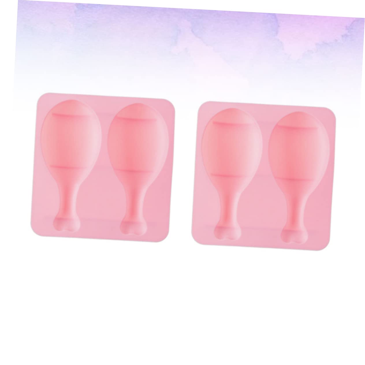 Abaodam 6pezzi Moldi Silicone Forma Di Coscia Di Pollo Per Torte e Biscotti Attrezzo Per Dolci Silicone Per Cucinare Rosa