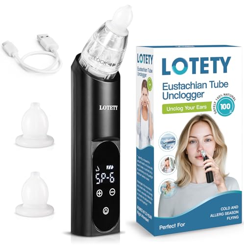 LOTETY Eustachian Tube Unclogger - Ear Pressure Relief Device for Flying & Diving, Unblock Eustachian Tube & Balancing Ear Pressure to Relieve Tinnitus and Earache - HY030