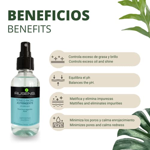 Exfoliantes Y Mascarillas, Beauty astringente facial Marca RUSENS (3)