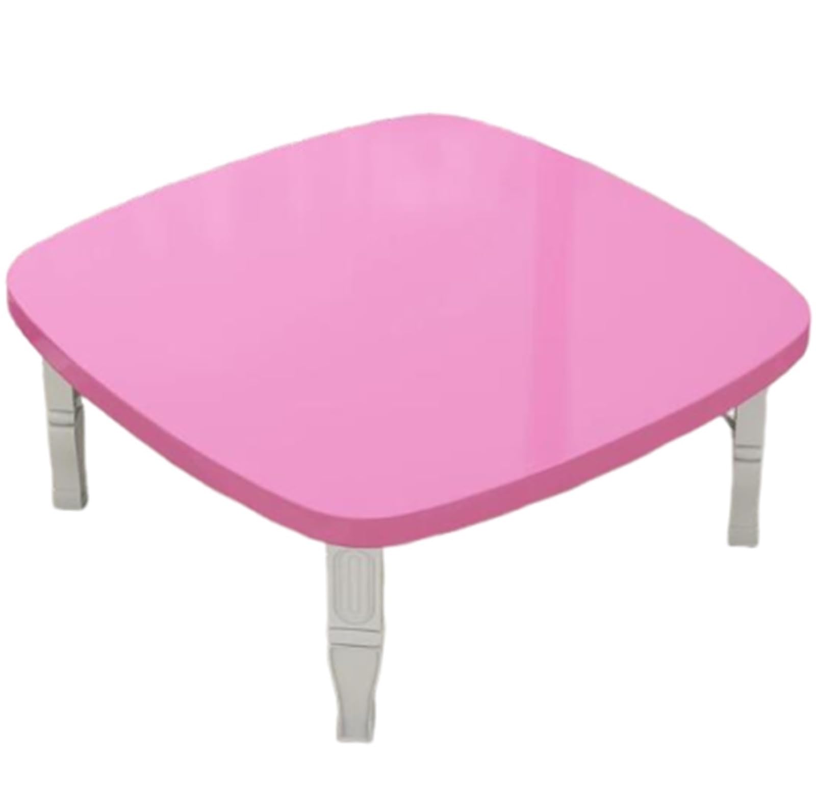 Scumlovy Square Low Table, Japanese Folding Tatami Table for Floor Sitting, Space Saving Coffee Small Dining Desk Living Room Bedroom Balcony, No Assembly Required