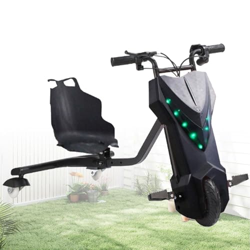 ZhlCrioxenic Patinete De Deriva para NiñOs, para NiñOs Bicicleta De NiñOs Pedal Scooter De Deriva Triciclos, Capacidad De Carga 100 Kg, Patinete para NiñOs A Partir De 8 AñOs 6.5IN-E
