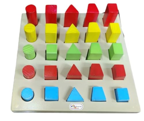Image of Wooden Peg Board for Occupational Therapy | Multi Color Peg Board 25 Pegs for Rehabilitation | Physiotherapy & Rehabilitation of Autistic and Cerebral Palsy Patients