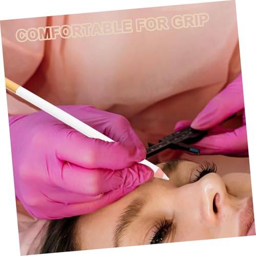 Set de 4 lápices blancos para cejas y barba con sacapuntas miniatura 3