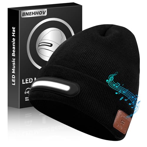 BNEHHOV Gorro Bluetooth con 40 LED y luz, Gorra LED Unisex con Auriculares y Altavoces Estéreo Integrados, Regalos de Cumpleaños para Hombres, Mujeres, él, Marido, Adolescentes (negro) BNEHHOV Gorro Bluetooth con 40 LED y luz, Gorra LED Unisex con Auriculares y Altavoces Estéreo Integrados, Regalos de Cumpleaños para Hombres, Mujeres, él, Marido, Adolescentes (negro)