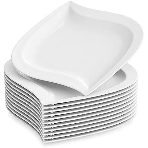 MALACASA Elvira Set of 12 Dinner Plates Cover