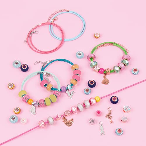 Make It Real Disney Princess 2 In 1 Deluxe Royal Jewels & Gems - Disney Princess Craft Kit With Disney Charms & Beads - Disney Princess Jewelry Making Kit For Girls 8-10-12-14 #TOP4
