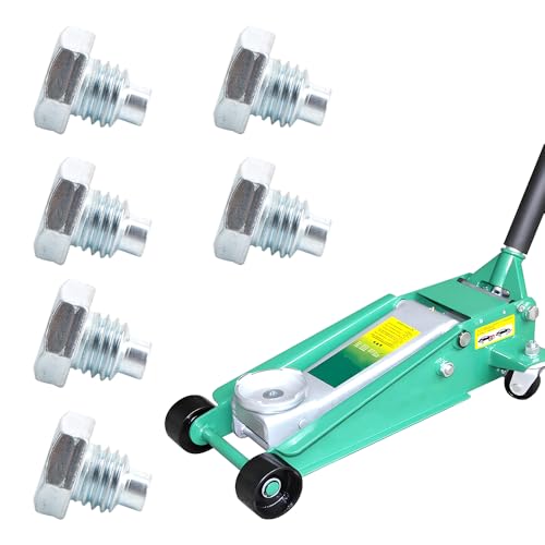 Image of 6 Pcs Car Floor Jack Handle Bolts 3 Ton 4 Ton Horizontal Floor Jack Pressure Rod Fixed Screw Jack Hydraulic Top Handle Screw Replacement Horizontal Jack Repair Parts