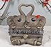 Ebros Together Forever Kissing Elephant Couple Statue 6.25