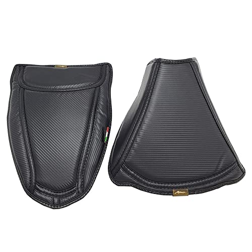 AL-mart Motorcycle Front Rear Seat Cushion Cover Rider Passenger Pillion Pad Fits for Ka-wasaki Z650/Ninja 650 2017-2022