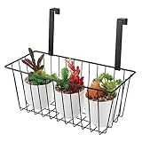 Didiseaon 1stück Hängender Pflanzenhalter Aus Eisen Multifunktionale Aufbewahrungslösung Für Blumentöpfe Für Balkon Garten Terrasse Und Innenräume Schwarz