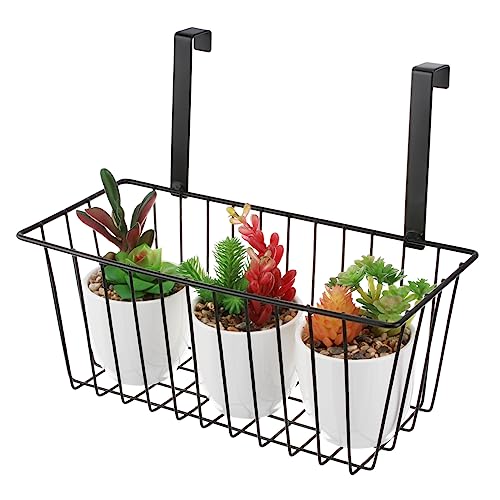 Didiseaon 1stück Hängender Pflanzenhalter Aus Eisen Multifunktionale Aufbewahrungslösung Für Blumentöpfe Für Balkon Garten Terrasse Und Innenräume Schwarz