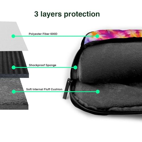 Bolsa para portátil impermeable Tie Dye India 15.6 pulg. miniatura 5