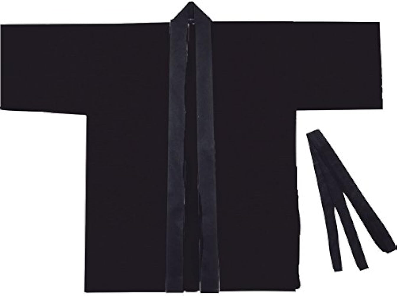 Amazon | カラー不織布ハッピ（帯付） 黒 【はっぴ お祭り おまつり い