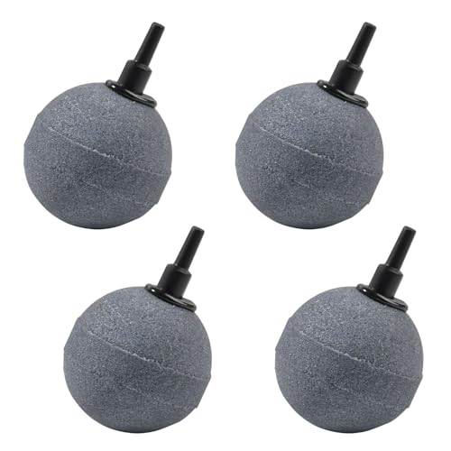 Pierre à air pour aquarium poreuse et durable : lot de 4 boules diffuseur d'oxygène 0.9cm - 9
