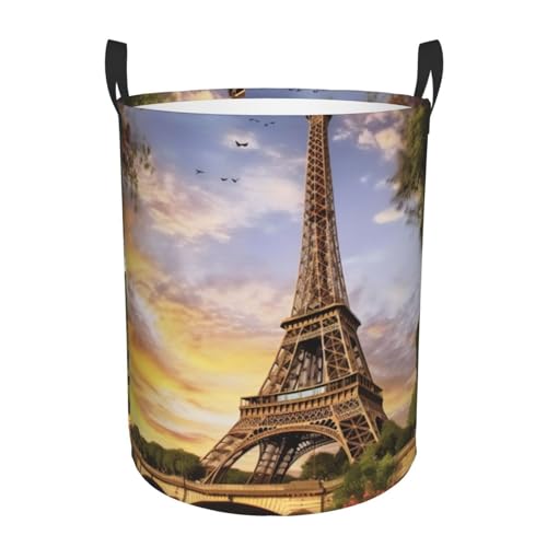 Panier à linge Tour Eiffel pliable imperméable fini le désordre des jouets