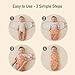 GLLQUEN BABY 3-Pack Organic Baby Swaddle Sleep Sacks for Newborn - Baby Swaddles 0-3 Months, Newborn Swaddling Sack, Rainbow & Sun, Infant Swaddle Blanket Wrap (Small/Medium)