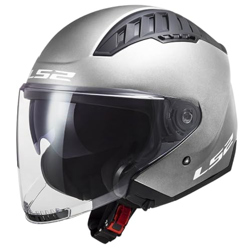LS2, Casco Moto Jet Copter Solid Matt Silver, XL