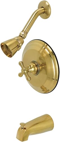 Kingston Brass KB3637AX - Grifo de restauración para bañera y ducha, 7.13 x 7.5 x 5.31, latón cepillado