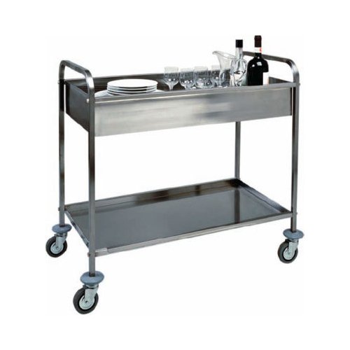 Carrello sbarazzo 2 piani ristorante 80kg cm 101x57x97 RS0496