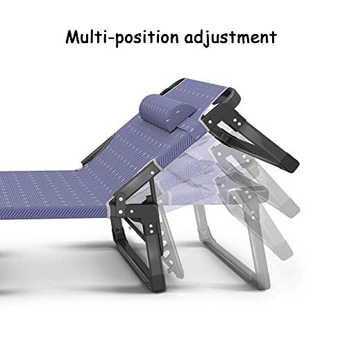 Chaise longue de jardin pliante multiposition pour adulte - 5