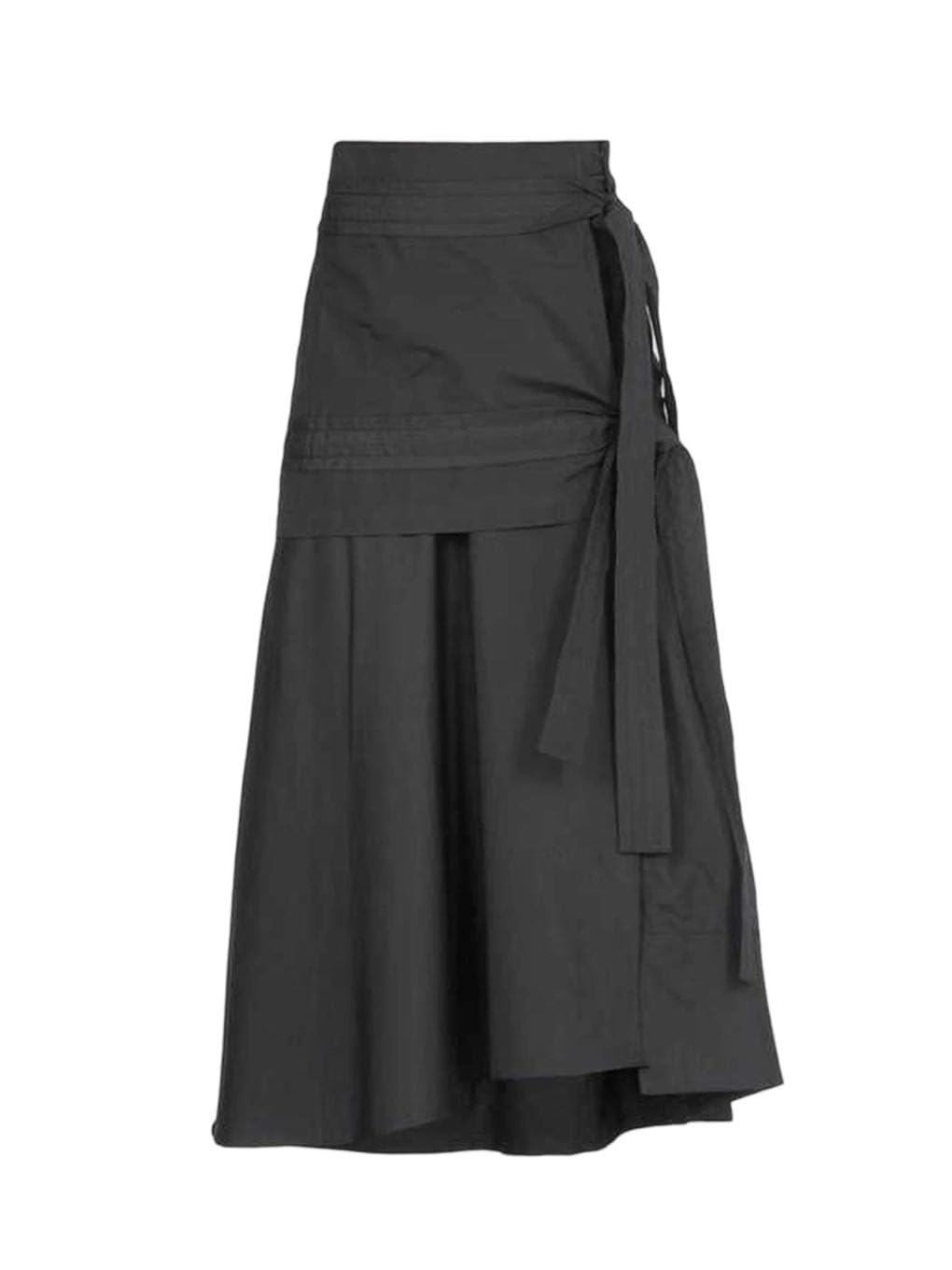 Womens A-Line Retro Long Skirt Lace-Up Asymmetrical Skirts Chic Women Clothes